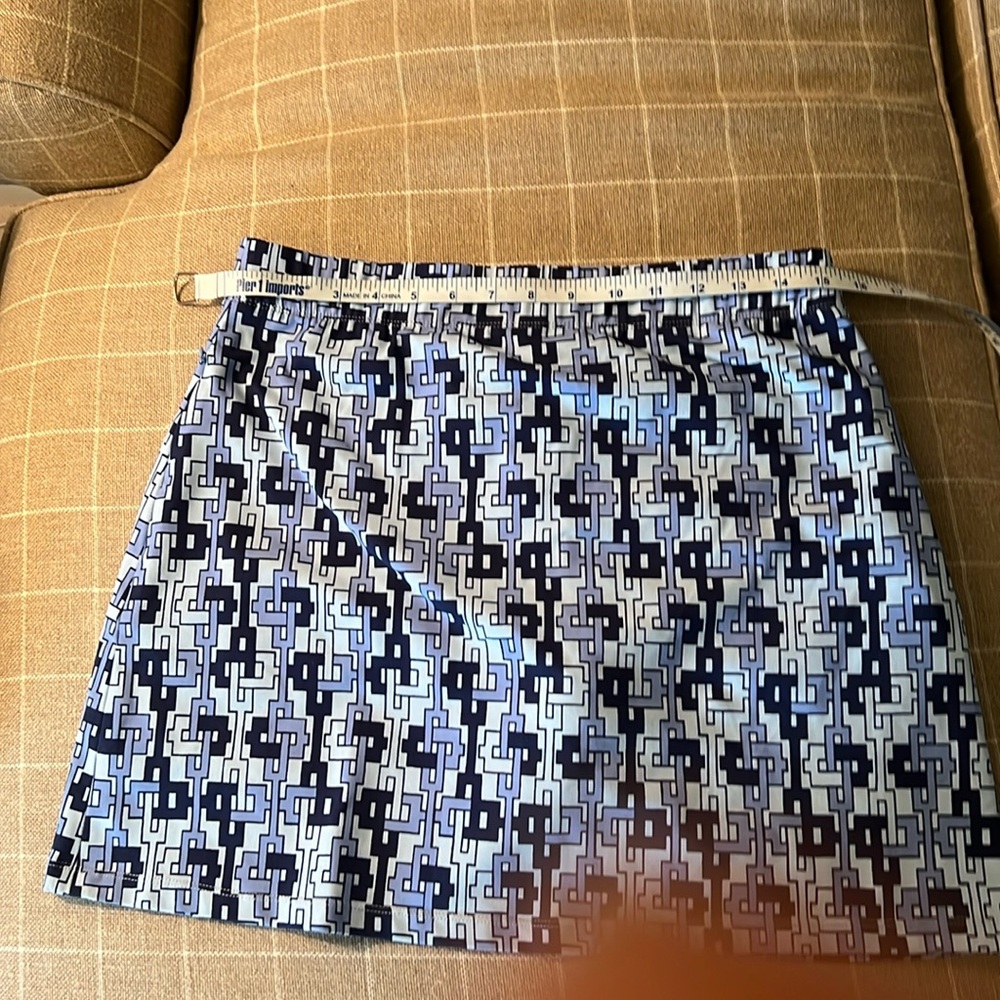 J.McLaughlin skort, undershorts are white, 2 zip pockets